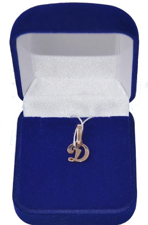Кулон буква "Д" арт.585 *(золото)
