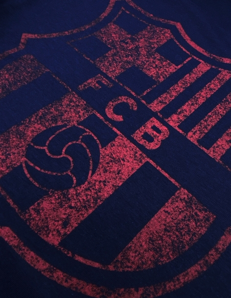 Футболка Барселона Escudo темно-синяя Футболка Барселона Escudo темно-синяя