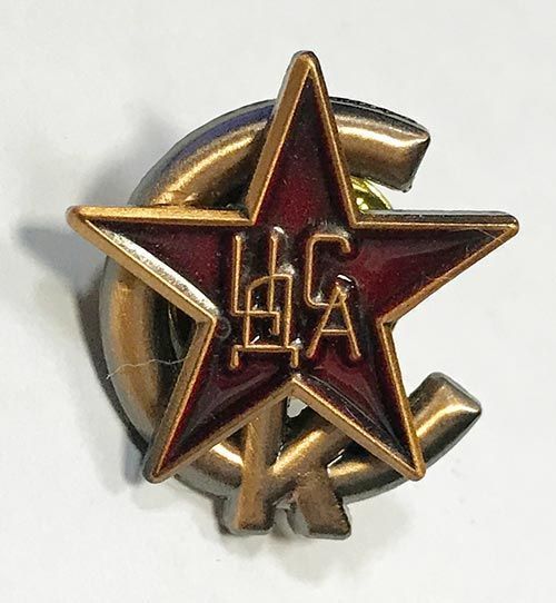 Значок ЦДСА рельефный на цанге