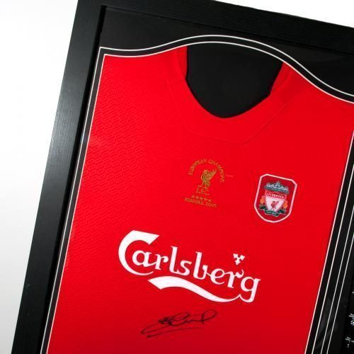 Футболка с автографом Стивена Джерарда Gerrard Signed Shirt Istanbul (Framed)