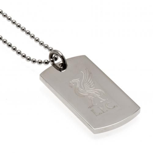   Engraved Crest Dog Tag & Chain LB