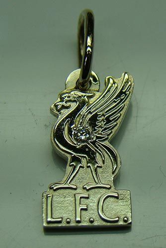 Подвеска Ливерпуль золото/бриллиант