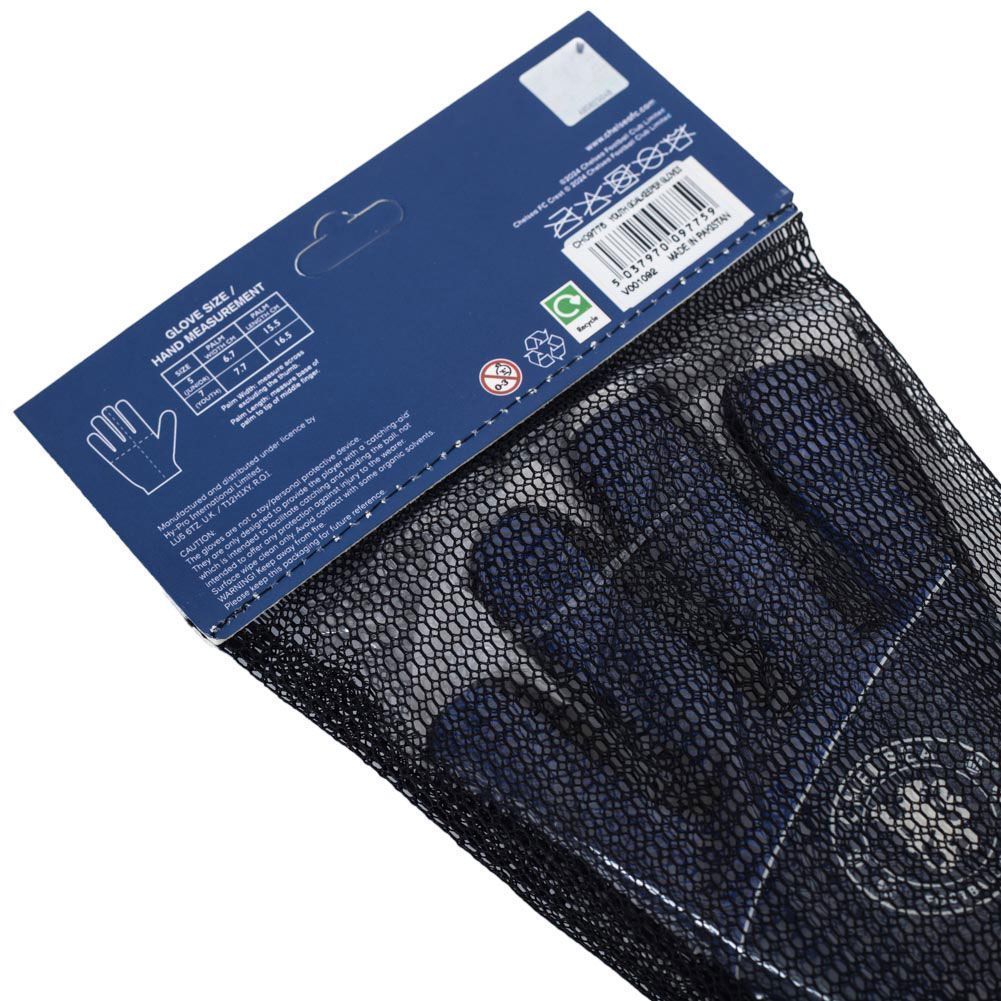 Вратарские перчатки Челси подростковые Fuse Goalkeeper Gloves Yths, 10-12 лет