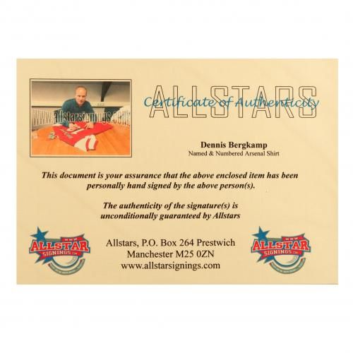 Футболка с автографом Bergkamp & Henry Signed Shirts (Dual Framed)