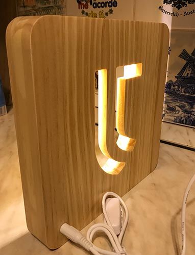 3D светильник (дерево) Ювентус