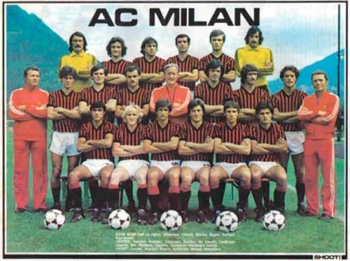 Ретро футболка Милан Milan AC 1979-1980 Shirt