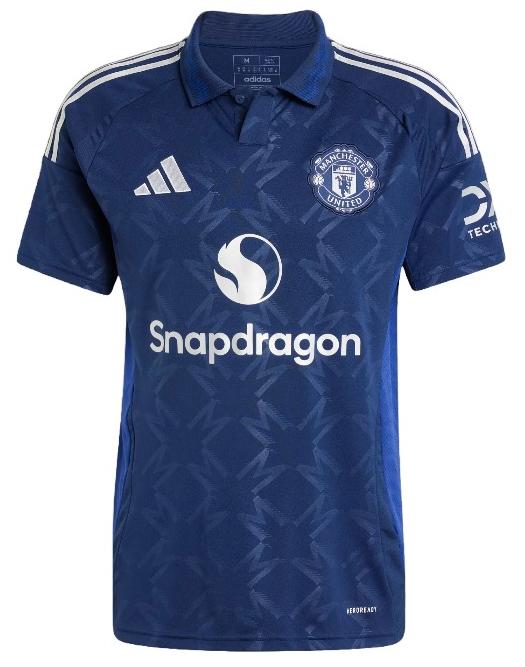Футболка игровая Манчестер Юнайтед 2024/2025 гостевая темно-синяя