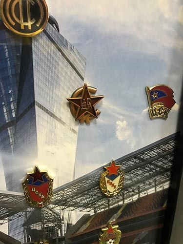 Набор значков история эмблемы ПФК ЦСКА (Арена)