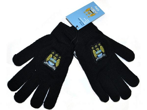 Перчатки Манчестер Сити вязаные 