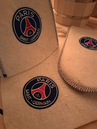 Банный набор ПСЖ, цвет белый