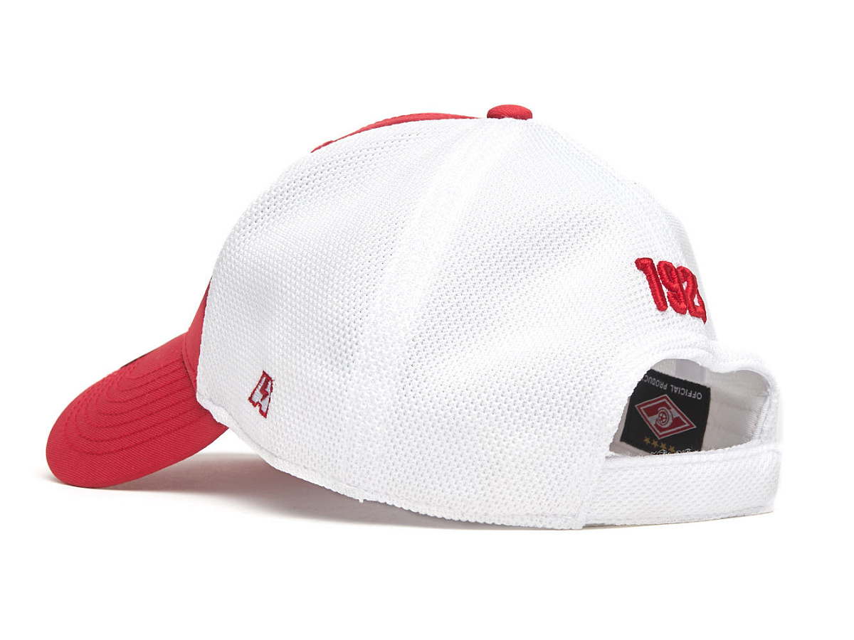 Бейсболка Спартак красно-белая 120291 летняя