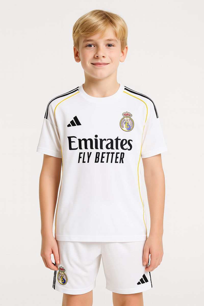 Детская форма Реал Мадрид 2025/2026 домашняя