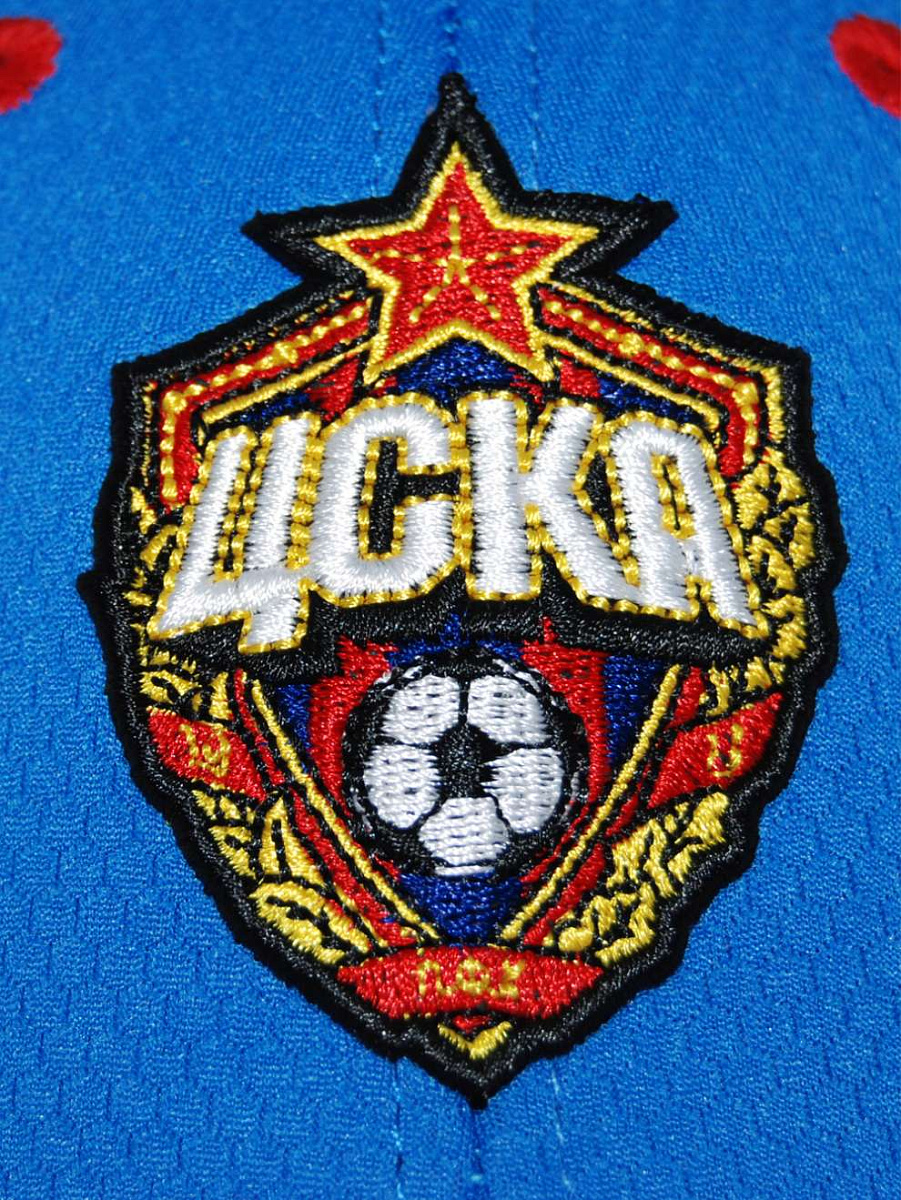 Бейсболка ЦСКА Эмблема, цвет синий камуфляж