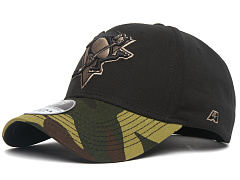 Бейсболка Pittsburgh Penguins черная-хаки 31666