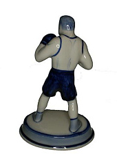 Фигурка "Боксер Динамо" мал. 15 см гжель