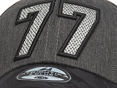 Бейсболка КХЛ №77 серо-черная 107691