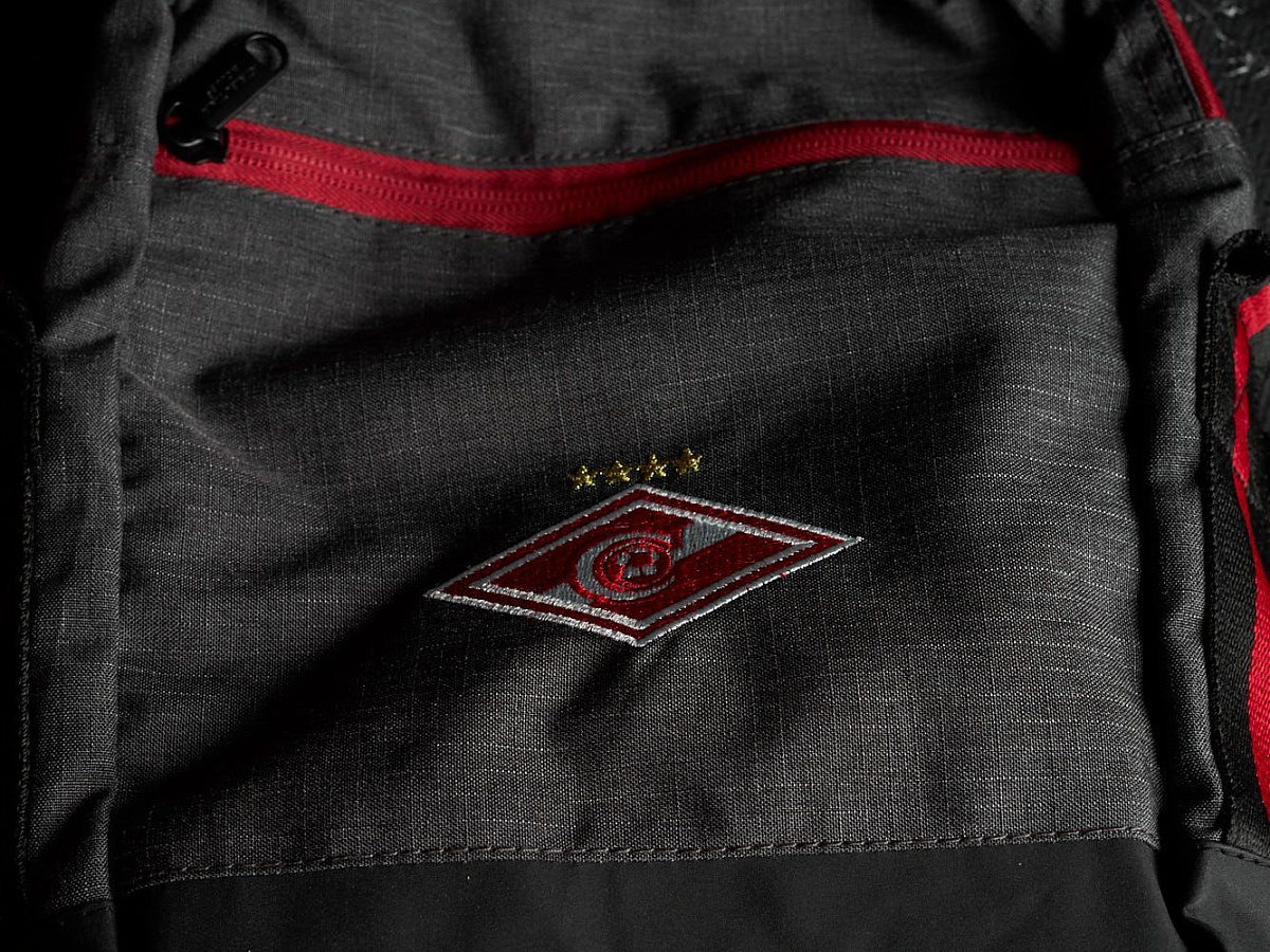 Сумка через плечо Спартак 54041, черно-красная