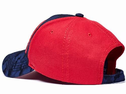 Бейсболка ЦСКА 10455, красно-синяя, козырек синий камуфляж