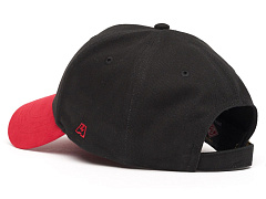 Бейсболка Спартак 120315 черная с красным козырьком с цветной эмблемой