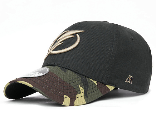Бейсболка Tampa Bay Lightning черная-хаки 32263