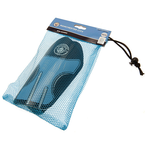 Щитки футбольные подростковые Манчестер Сити Shin Pads Youths DT, 10-12 лет