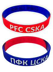 Силиконовый браслет ЦСКА, цвет красно-синий
