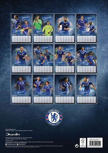 Календарь Челси Calendar 2017