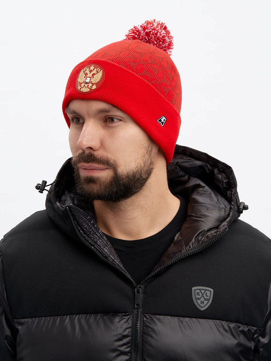 Шапка Россия 59421 красная