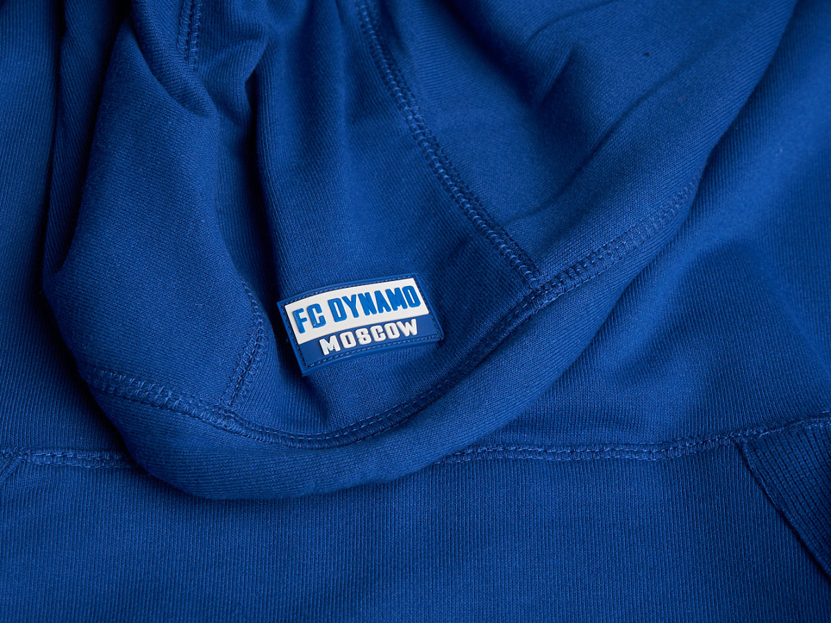 Толстовка Динамо с капюшоном, голубая, 739060