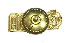 Значок ЦСКА буквы с орденом Ленина на закрутке