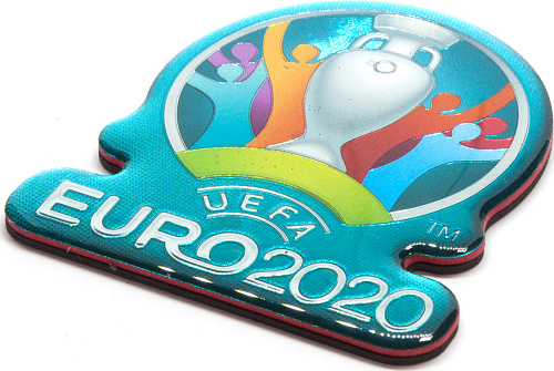 Магнит ЕВРО 2020 фольга "Эмблема" фигурный
