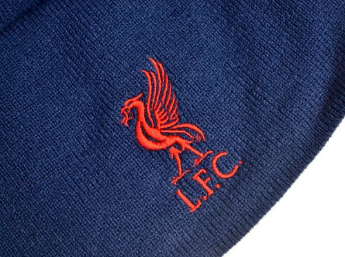 Шапка Ливерпуль без отворота синяя