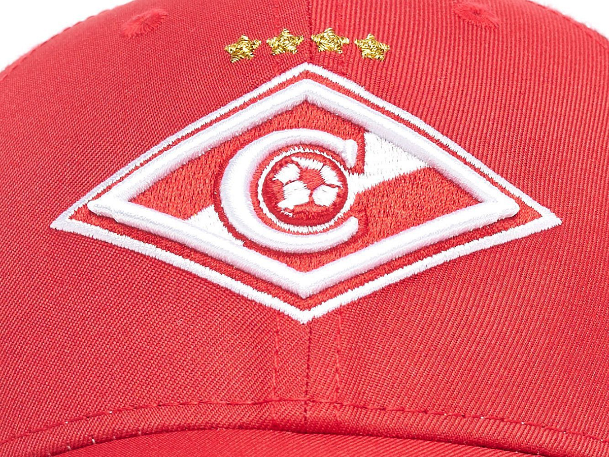 Бейсболка Спартак 120292 красно-белая летняя