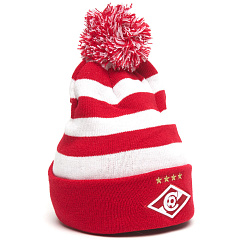 Шапка Спартак 00154 красно-белая