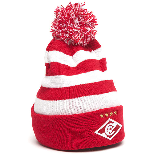 Шапка Спартак 00154 красно-белая