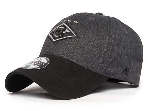 Бейсболка Спартак 120374 серо-черная