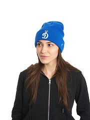 Шапка Динамо 60119 голубая с отворотом