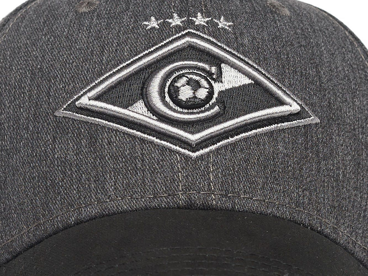 Бейсболка Спартак 120304 серо-черная