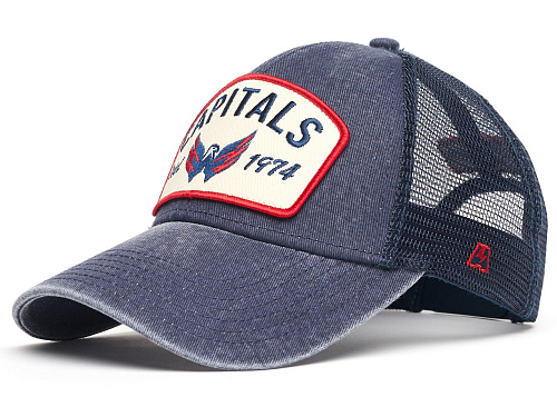 Бейсболка NHL Washington Capitals летняя винтажная синяя 31109