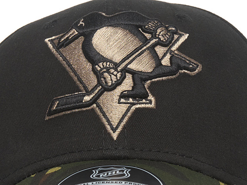 Бейсболка Pittsburgh Penguins черная-хаки 31666