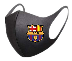 Маска для лица многоразовая Барселона черная