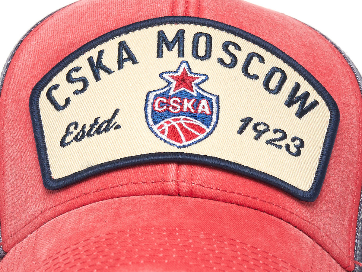 Бейсболка ПБК ЦСКА красно-синяя винтажная 40006