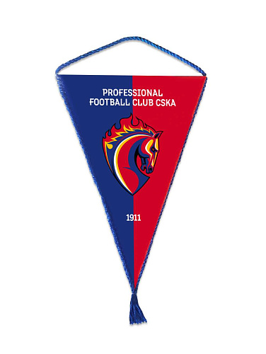 Вымпел ПФК ЦСКА треугольный 15 х 22