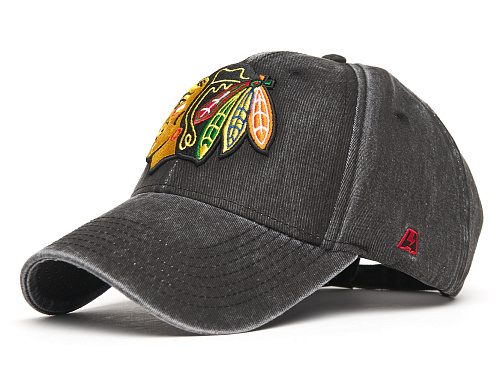 Бейсболка NHL Chicago Blackhawks серый джинс 31241