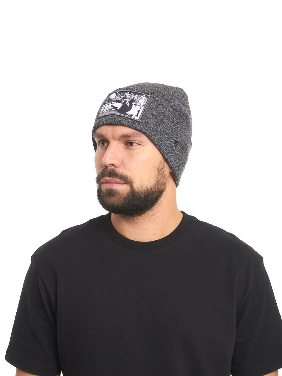 Шапка Динамо 60156 серая с отворотом Яшин