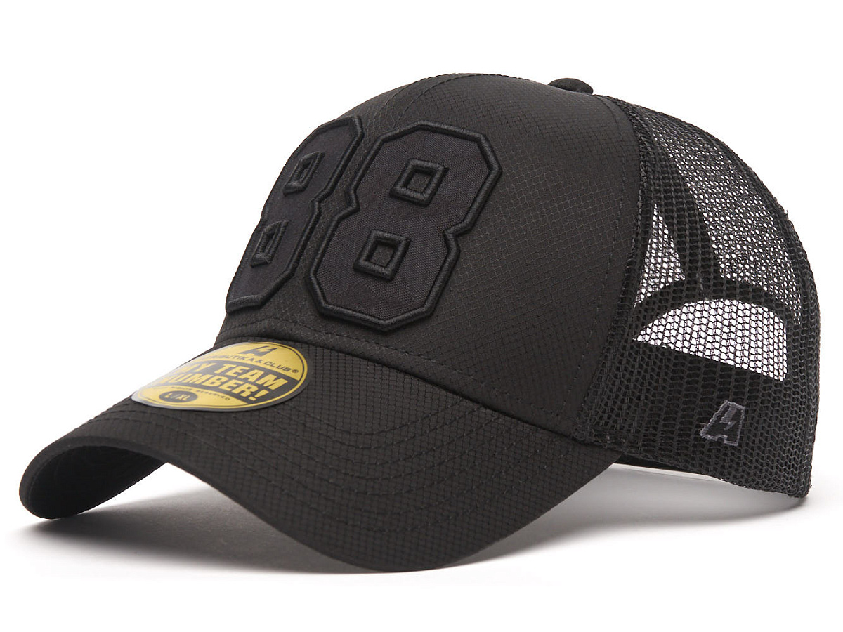 Бейсболка с номером 88, летняя: черная 207241