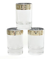 Набор из трёх стопок с гравировкой ПФК ЦСКА объём 50 мл