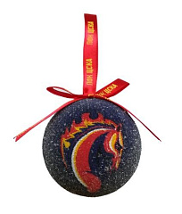 Набор ёлочных шаров "Талисман" (6 штук), цвет синий