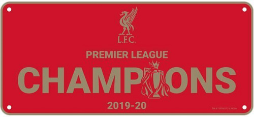 Табличка Ливерпуль Premier League Champions Sign RD