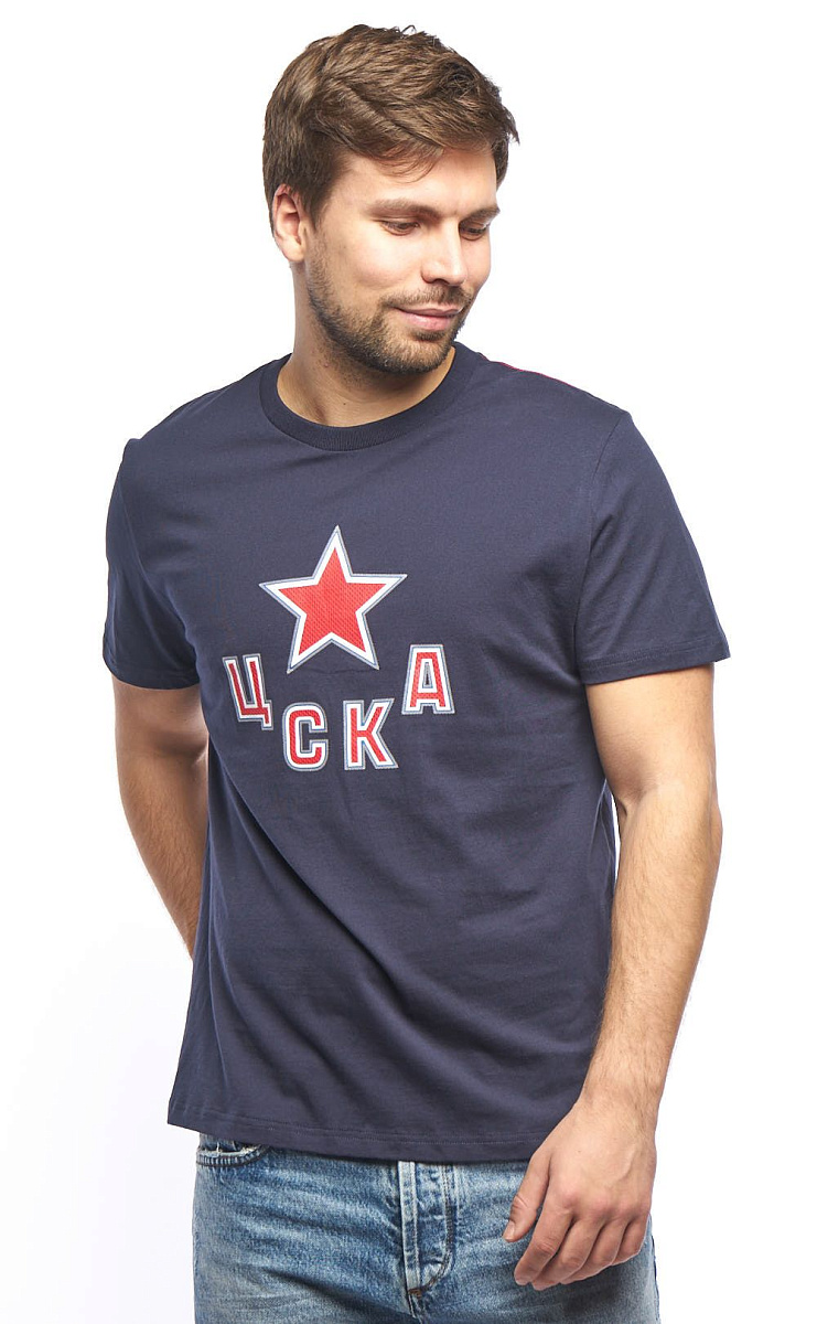 Футболка ХК ЦСКА 271730 синяя.